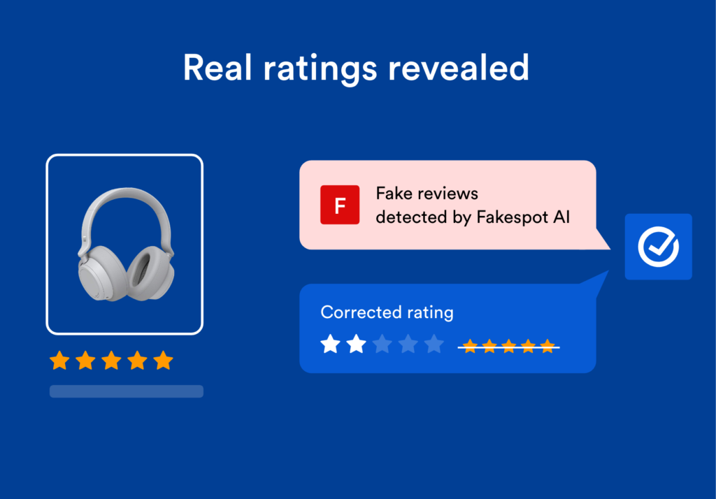 A tool interface that detects fake and real reviews 