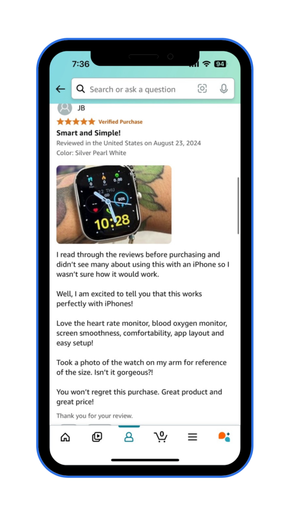 After 3=5 days of shipment they post their reviews